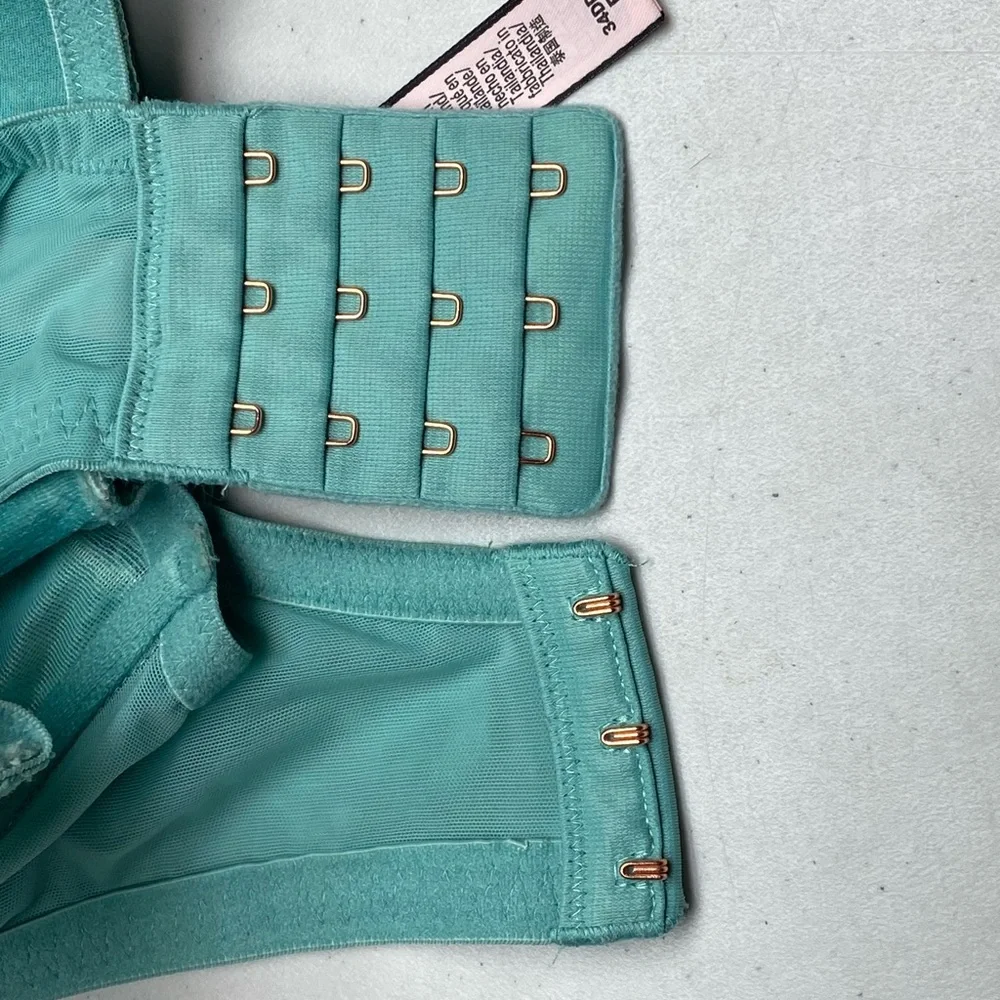 VS MINT/SLVR Dream Angels Lined Demi, 34DDD, *P1062 - Picture 5 of 7